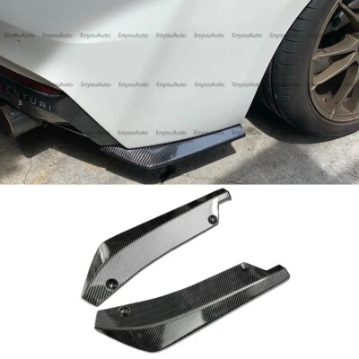 For Mercedes-Benz E250 E300 E350 Rear Bumper lip Splitter Diffuser Carbon Fiber - Image 1 of 4