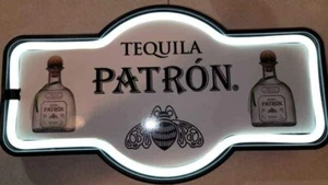 Tequila Patron 17" x 10" Sign Illuminated led man cave sign. - Picture 1 of 1