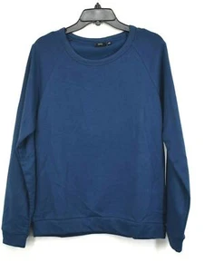 Onia Mens Blue Dave Raglan Boat Graphic Sweatshirt Crew Neck Cotton Blend $168 M - Imagen 1 de 8