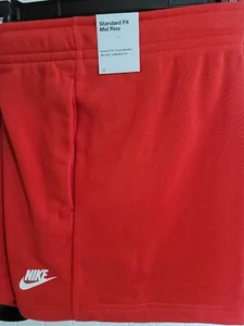 Womens Nike Sweat Shorts New Size XL Red - Picture 1 of 1