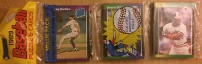 1989 Rack Pack Greg Harris Padres Duane Ward Blue Jays Craig Worthington Orioles - Image 1 of 2