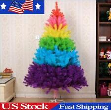 5ft 6ft 7ft Christmas Tree Undecorated Rainbow Colorful Christmas Tree