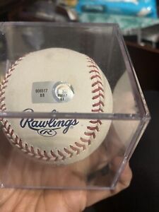 Milton Bradley Single Signed Baseball Autographed Ball Signature
