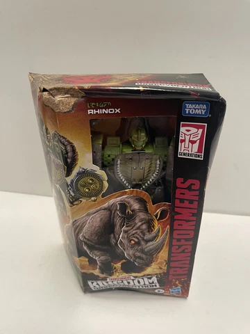 Transformers Kingdom War For Cybertron Rhinox Voyager WFC-K27 NEW Damaged Box Cover