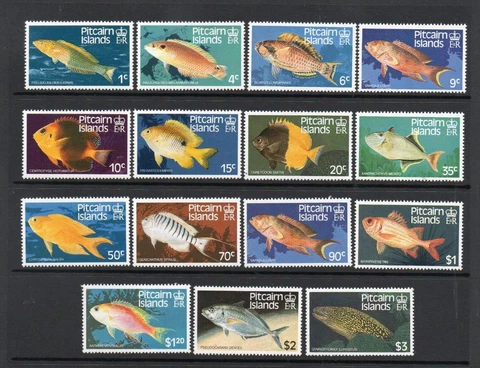 PITCAIRN ISLANDS MNH 1984 SG246-313 FISH COMPLETE SET OF 15 Cover