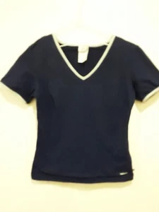 Vintage  ADIDAS  Top  Womens  UK Size  14  Jersey  Running  Blue Stretch  Sport - Picture 1 of 9