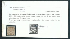 69570 - ANTICHI STATI -  PARMA governo Provisorio - 80 CENTESIMI Nuovo s/g DIENA - Picture 1 of 1