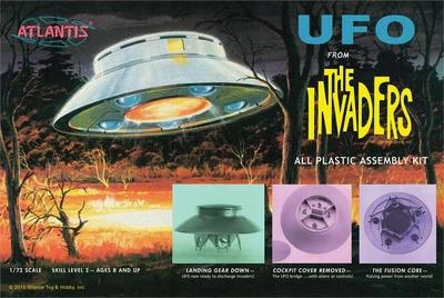 2015 Atlantis Models #1006 Aurora The Invaders UFO 1/72 Scale Model Kit new in  - Image 1 of 3