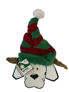 Plush Puppies Dog Pet Green & Red Christmas Elf Hat Large Adjustable - Picture 1 of 9