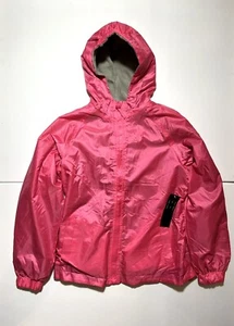 ULTIMATE Hooded Double Sided Kids Girl Windbreaker Raincoat Jacket Size 10/12 - Picture 1 of 18