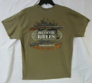 Hill Country Rifles Tan Short Sleeved T-Shirt Size Large - Picture 1 of 4