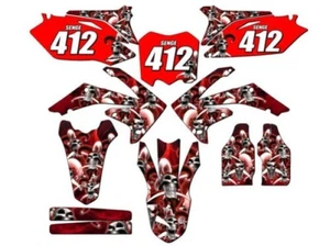 2009-2012 CRF 450 R JESTER Red Senge Graphics Kit Compatible with Honda - Picture 1 of 10