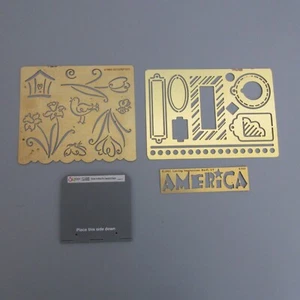 Stampin Up! LOTE Sizzix Embosslits Die Sweetest Stem y 3 plantillas de metal de latón - Imagen 1 de 6