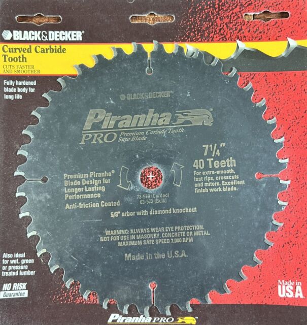 Black & Decker 77-770 Piranha 10-Inch 60 Tooth ATB Saw Blade with 5/8-Inch  Arbor