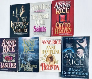 Anne Rice Lot of 8 Vampire Chronicles Horror Fantasy Interview with a Vampire PB - Picture 1 of 7