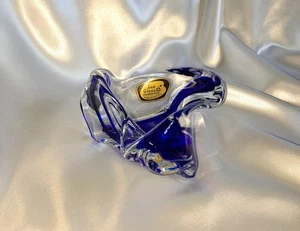 Lux Glass Schale Kristall Glas Aschenbecher Austria Faconne Main Vintage - Bild 1 von 21