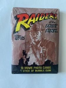 1982 Topps Raiders Of The Lost Ark Indiana Jones Sealed wax pack Cards - Picture 1 of 7