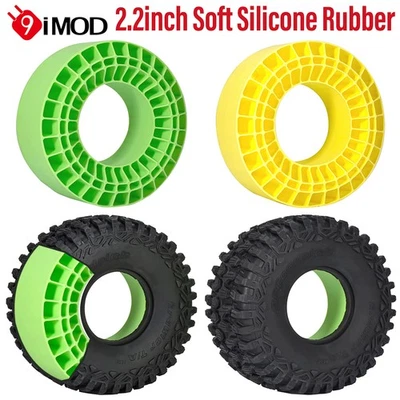 9IMOD 4 Stück Silikon Reifeneinsätze 123 * 45MM für 1/7 1/8 1/10 RC Kletter Auto - Bild 1 von 4