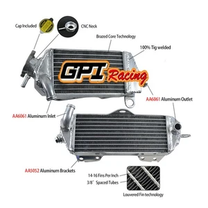 FOR Kawasaki KDX200 KDX 200 E1-E6 1989-1994 1993 1992 1991 Aluminum radiator L&R - Picture 1 of 5