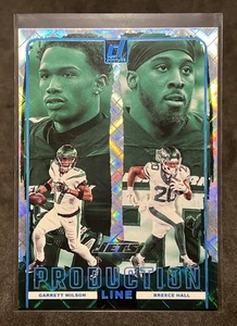 2024 Panini Donruss - Production Line Garrett Wilson Breece Hall #18 Cosmic /100 - Picture 1 of 2