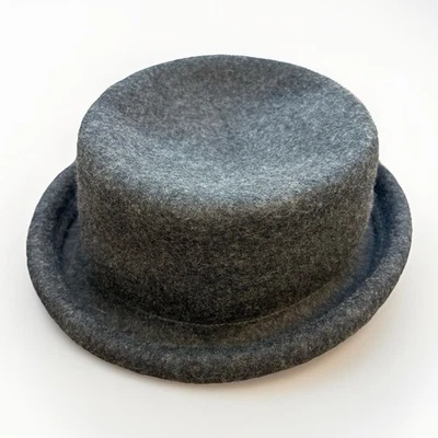 SOMBRERO CUBO MUJER LANA LIMITADA Gris Carbón, Hecho en Italia Clásico Foto 1 de 4