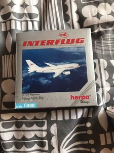 Herpa Wings 1/500 Interflug Airbus A310-304 DDR-ABC Ltd Ed 1438 Of 3000 Rare!!! - Picture 1 of 5