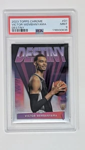 2023-24 Topps Chrome - Destiny Victor Wembanyama #D-1 (RC) PSA 9 - Bild 1 von 2