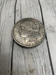 1878 Morgan Dollar - 1 Pound Of Copper- Silver Plated Coin Toned Paper wait - Picture 1 of 9