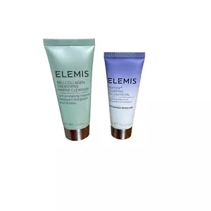 ELEMIS 2-set Bundle! Peptide4 Plumping Pillow Facial & Pro-Collagen Marine Clea - Picture 1 of 4