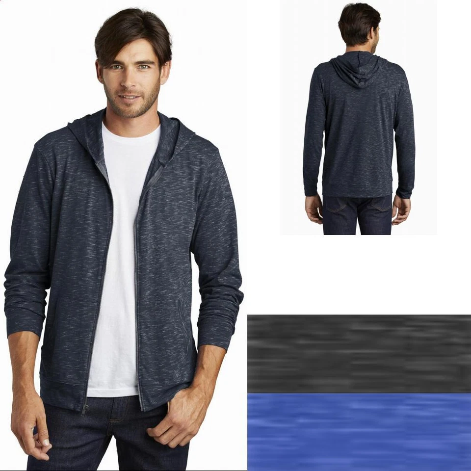 District ® Medal Full-Zip Hoodie Mens Hooded Sweatshirt DT565 Sizes XS-4XL - Image 1 of 1