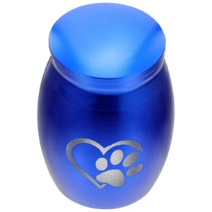 1PZ Urna Memoriale per Animali Domestici Urne per Scatola Cenere Contenitore Ricordo Acciaio Inox - Foto 1 di 12