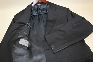 #254 Chaqueta Blazer CANALI 13290 Dos Botones Gris 100% Lana Talla 44 L - Imagen 1 de 5