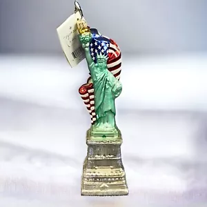 Christopher Radko Estatua de la Libertad Ornamento Patriótico VIDEO - Imagen 1 de 14