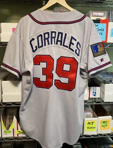 Pat Corrales Atlanta Braves Coach Game Jersey 125th MLB Patch Size 46 Russell - Picture 1 of 5