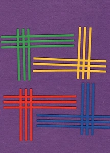 Tarjetas de álbum de recortes troquelados ESQUINA TEJIDA - Imagen 1 de 1