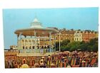 People Watching Band Playing At The Bandstand Folkestone Vintage Postcard C1970