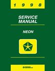 1998 Dodge Plymouth Neon Shop Service Repair Manual Book Engine Wiring OEM