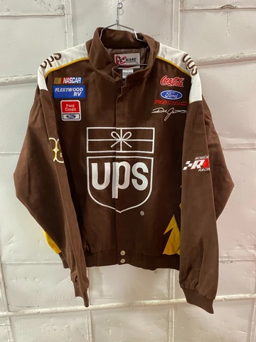 Chase Authentics UPS NASCAR Racing Jacket Adult Large Winston Cup Dale Jarrett Cover