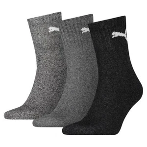 Puma Short Crew Socks (3 Pairs) Grey 41974 - Picture 1 of 1