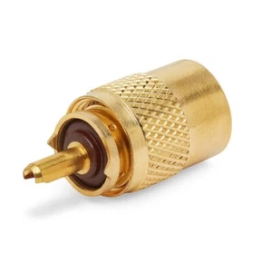 PL259 Standard Gold Plated Plug (6mm) (For RG58) - Picture 1 of 2