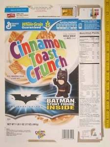 Empty GENERAL MILLS Cereal Box 2008 CINNAMON TOAST CRUNCH Batman Z6B12 - Picture 1 of 2