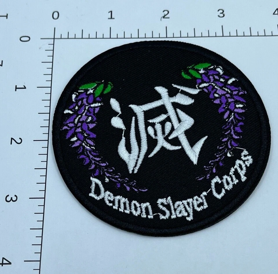 Demon Slayer Anime Iron-on Embroidered Hard Rock Band Patches #211 - Image 1 of 1