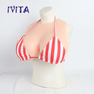 11XL Crossdresser Silicone Breast Forms Boobs Transvestite Bra Fillers Breasts - Picture 1 of 12