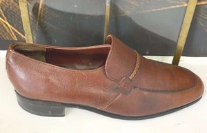 Vintage Men's Brown Leather Shoes size 10.5 D STYLE 755085 - Picture 1 of 8