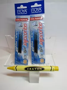 Juego de 4, 2PK X2 Itoya Aqua Roller Recarga, 1.0mm, AZUL -AJUSTE LÁPIZ ACME - Imagen 1 de 2