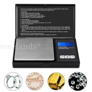 Portable Mini Pocket Small Digital Pans Gold Jewellery Weighing Scales Micro Mg - Picture 1 of 10