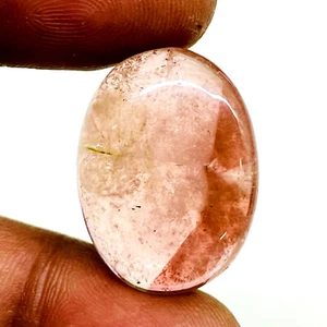 26.25 Cts Natural Tourmaline 25x19mm Bi color Cabochon Untreated Loose Gemstone - Picture 1 of 13