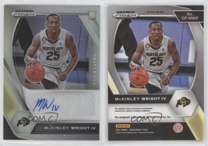 2021-22 Panini Prizm Draft Picks Silver McKinley Wright IV #DP-MWR Auto