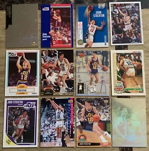 Lote de 12 tarjetas John Stockton Utah Jazz EX/NM - Imagen 1 de 2