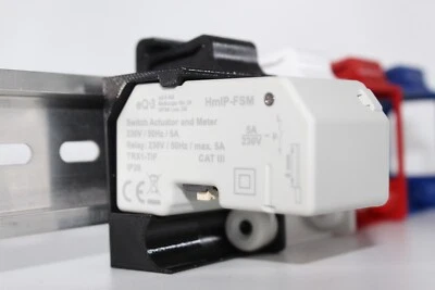 Soporte de carril DIN para actuador de medición de conmutación Homematic según DIN 43880:1988-12 - Imagen 1 de 2